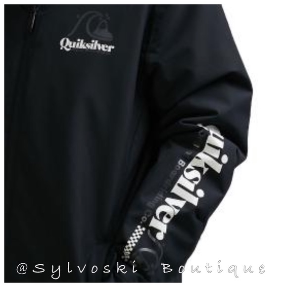 🔥QUIKSILVER Boy's In The Hood Snow Jacket NWT - Picture 7 of 16